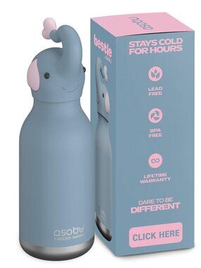 asobu Bestie Bottle Insulated Stainless Steel Water Bottle - 16oz - New in box